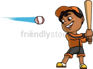 小男孩在打棒球。PNG - JPG和矢量EPS(无限扩展)。图像隔离在透明背景上。