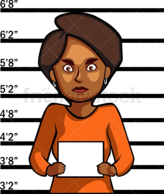 黑人女警察的面部照片。PNG - JPG和矢量EPS文件格式(无限可扩展)。图像隔离在透明背景上。