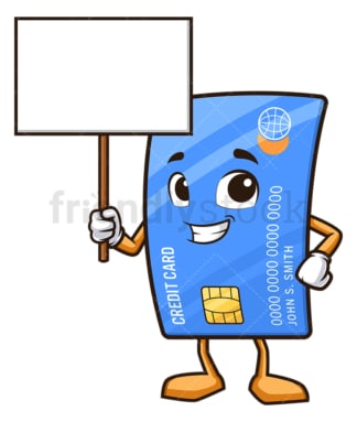 信用卡持有空白签名。PNG - JPG和矢量EPS(无限缩放)。