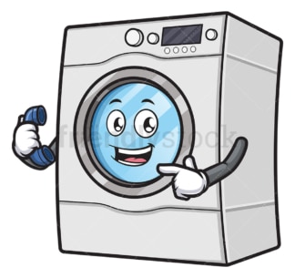洗衣机，电话。PNG - JPG和矢量EPS(无限可扩展)。